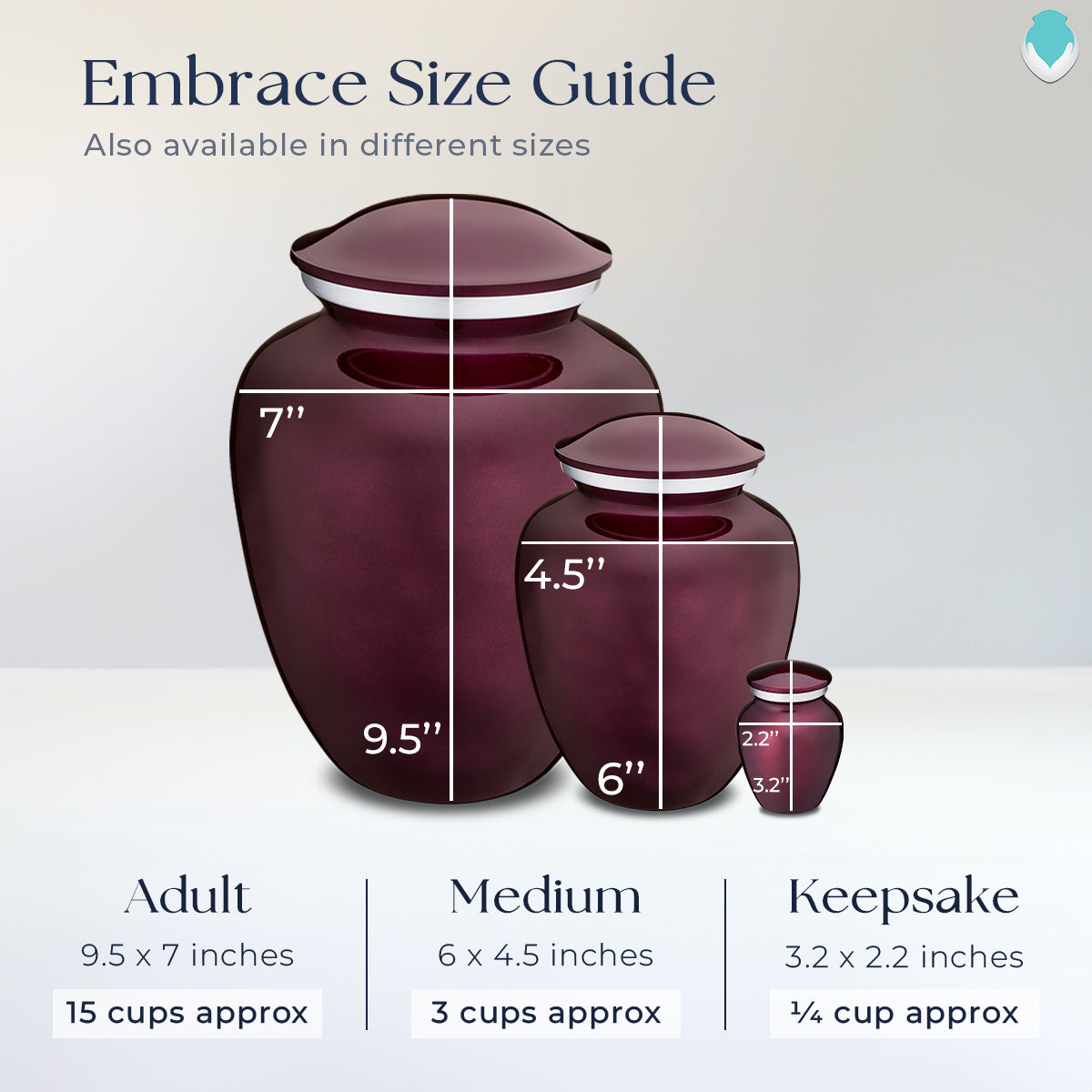 Adult Embrace Cherry Purple Tree of Life Cremation Urn