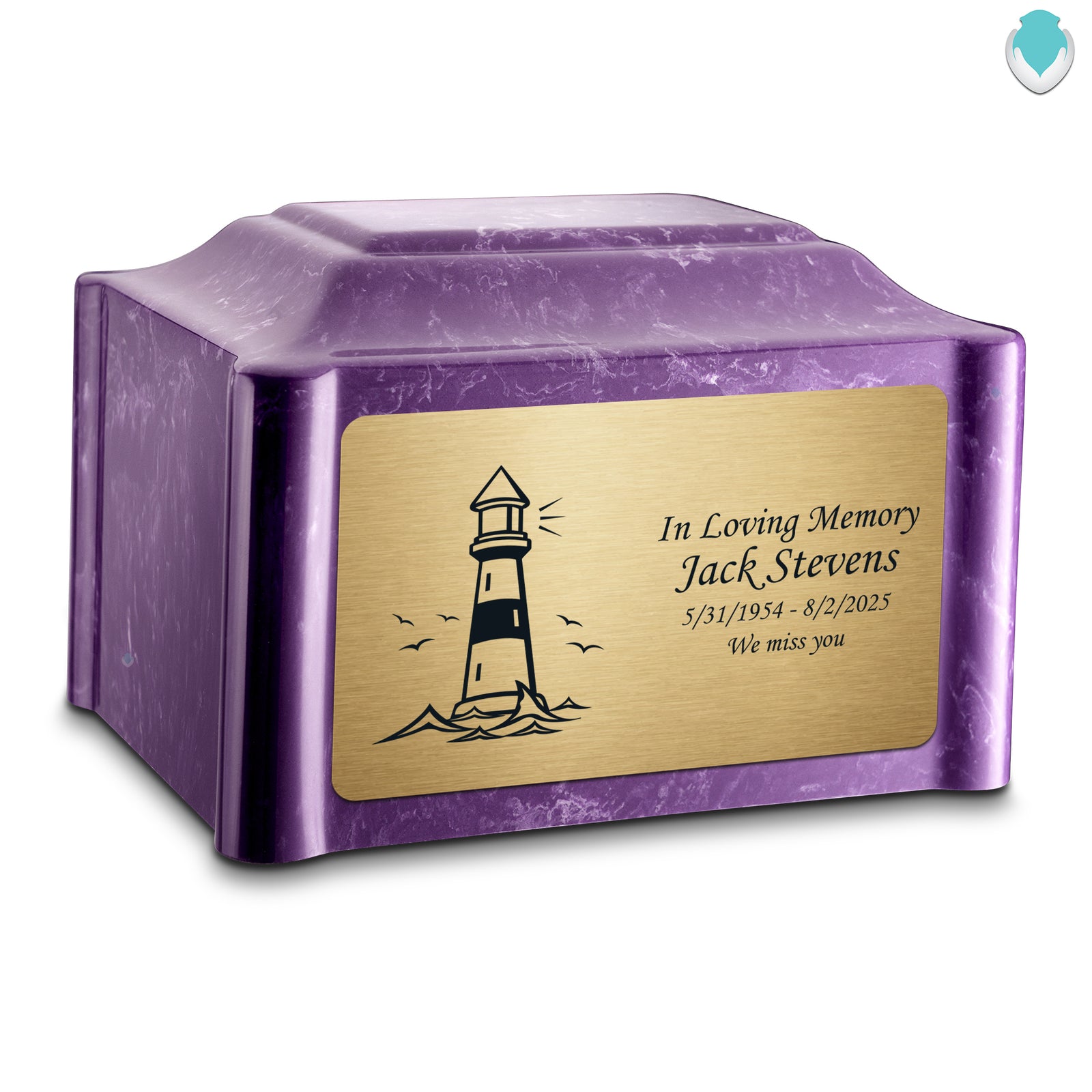Adult Devotion Lighthouse Imperial Cultured Marble Urns for Ashes