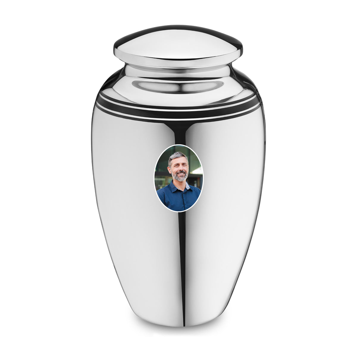 Adult Art Deco Portrait Cremation Urn