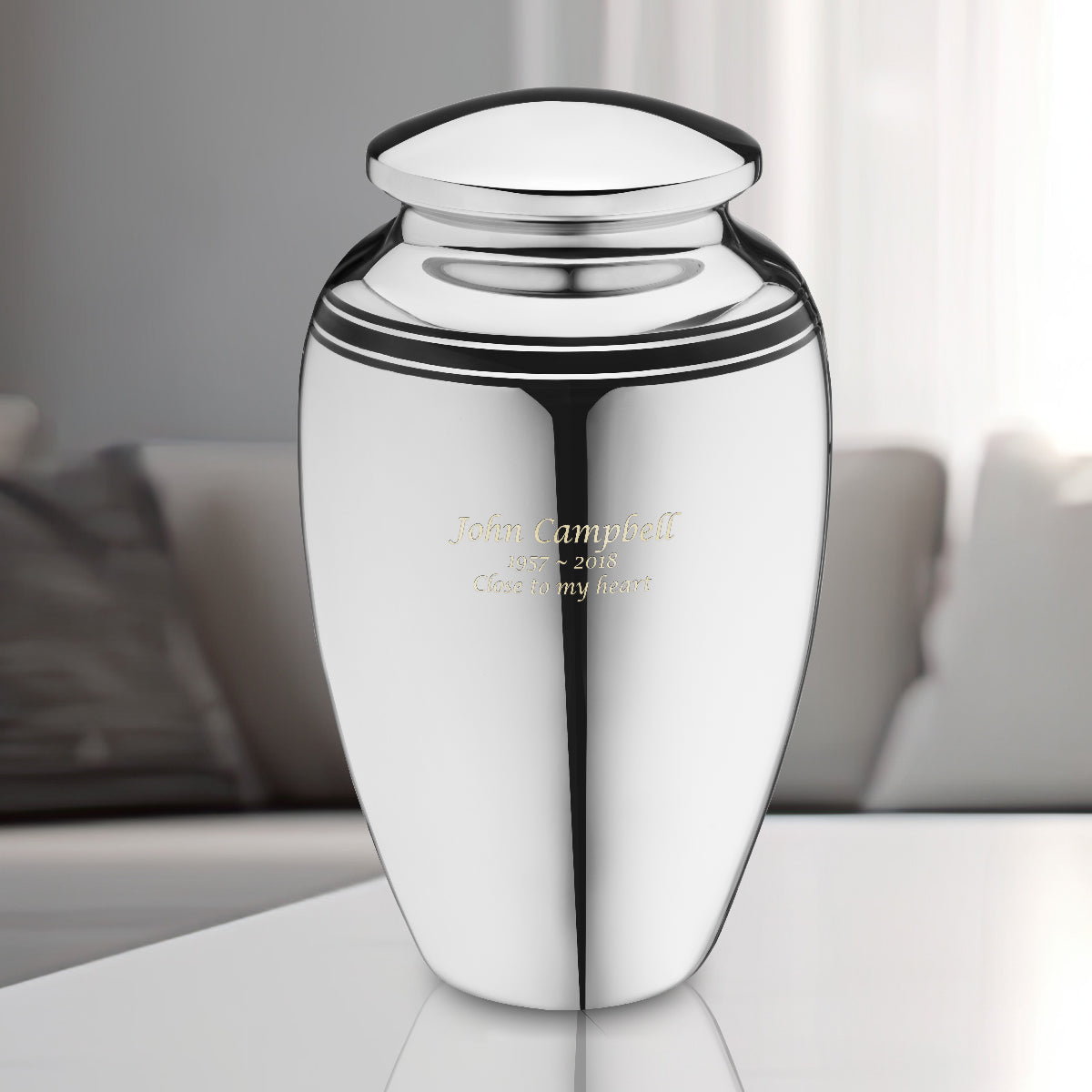 Adult Art Deco Cremation Urn