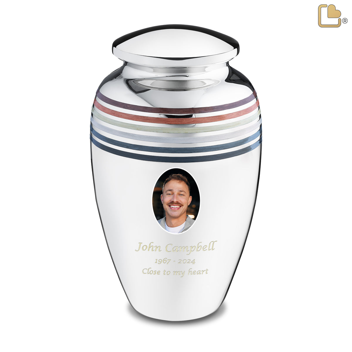 Adult Pride Bear Portrait Cremation Urn