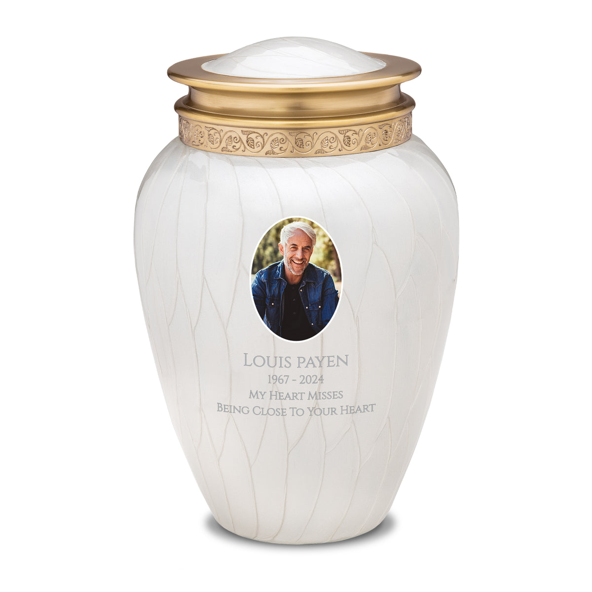Adult Blessing Portrait Pearl Cremation Urn