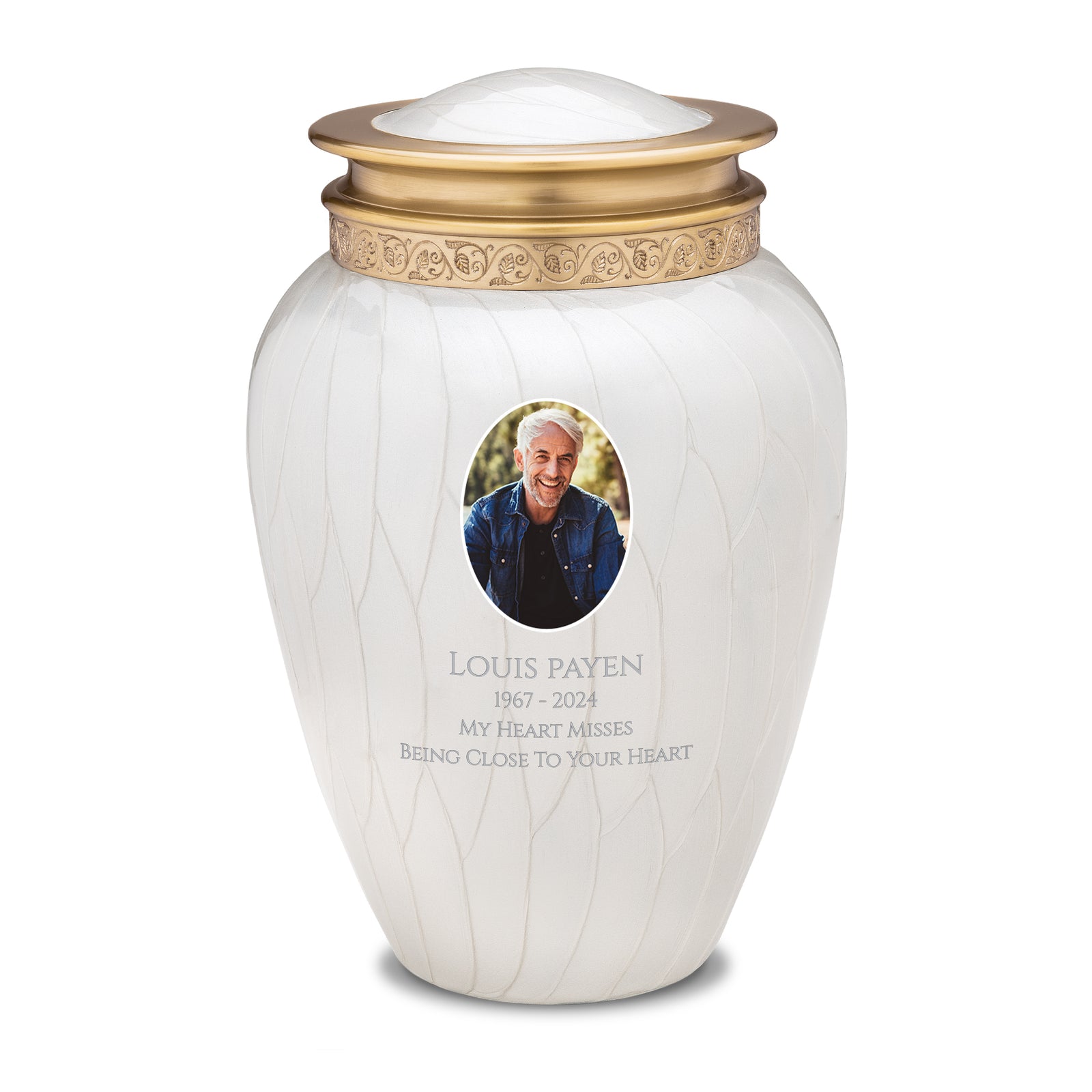 Adult Blessing Portrait Pearl Cremation Urn