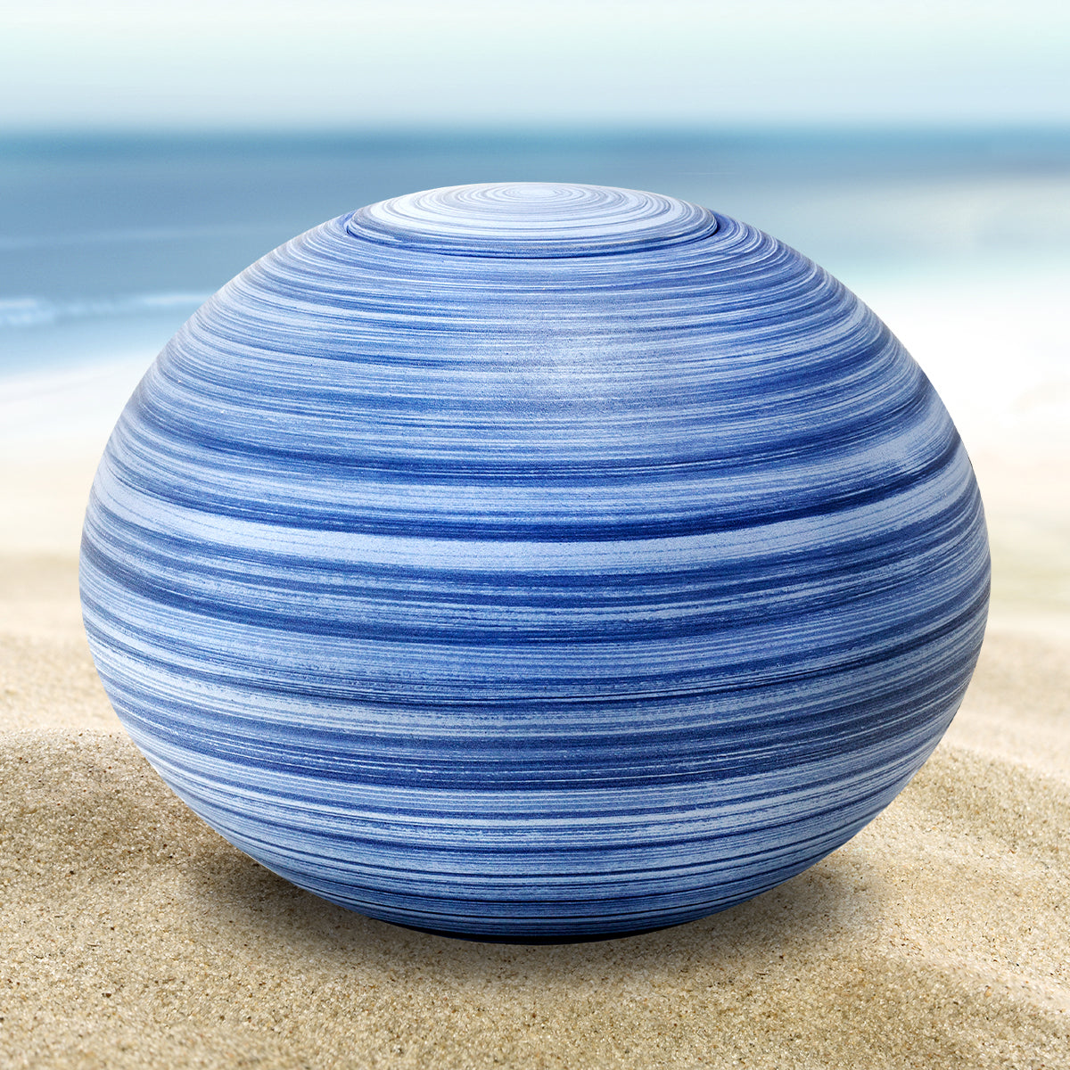 Mountain Lake Round Adult Urn Eco Pigment