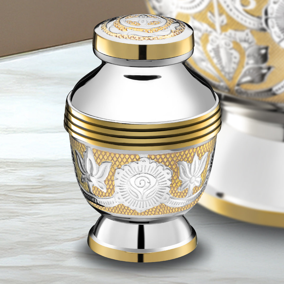 Keepsake Ornate Floral Cremation Urn - COMFORT by LoveUrns