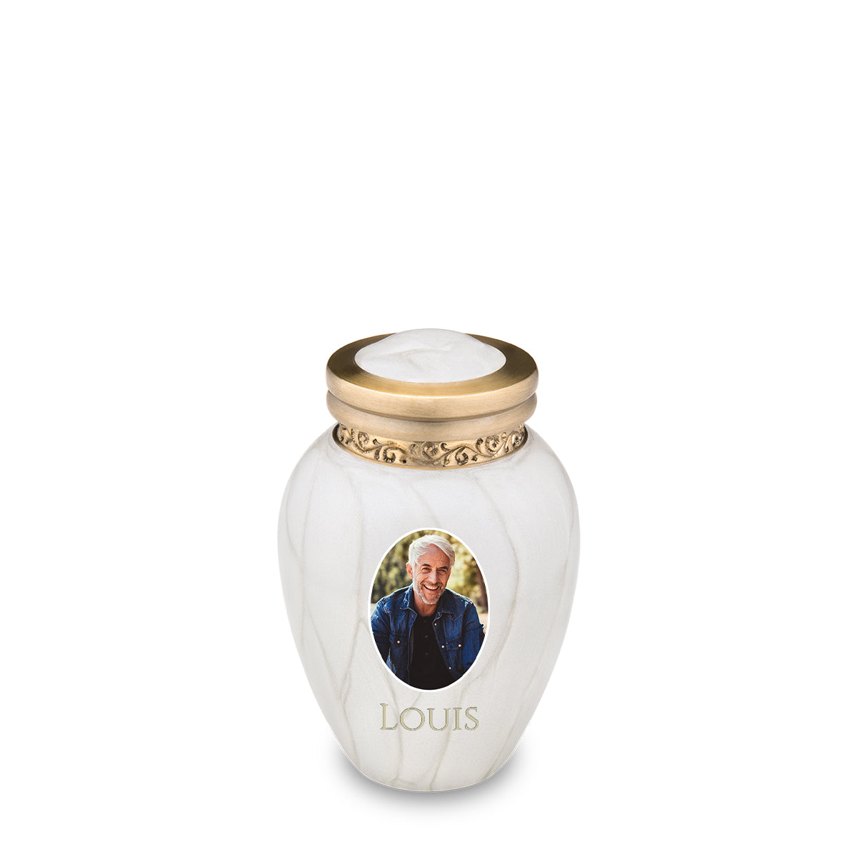 Keepsake Blessing Portrait Pearl Cremation Urn