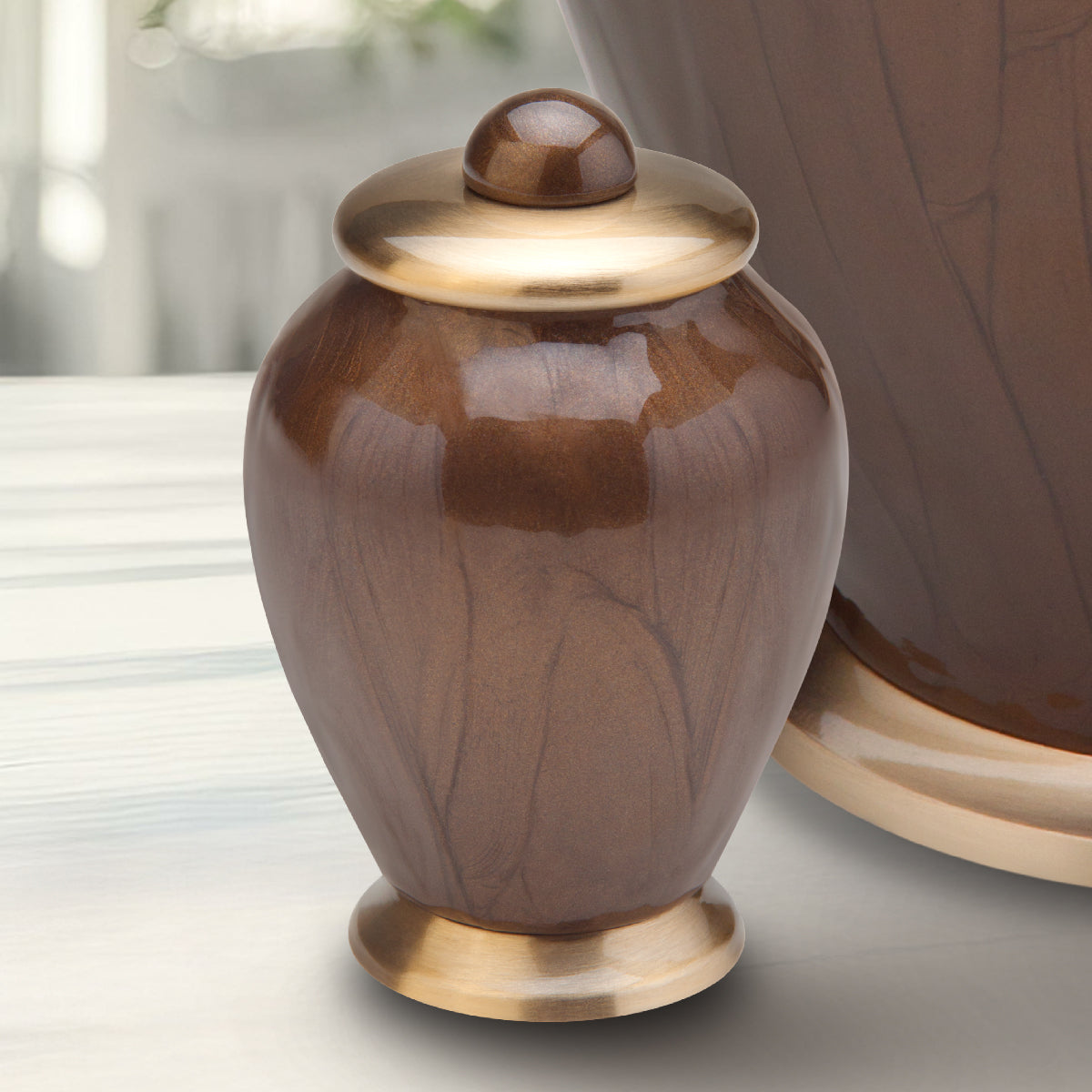 Keepsake Tall Simplicity Bronze Cremation Urn
