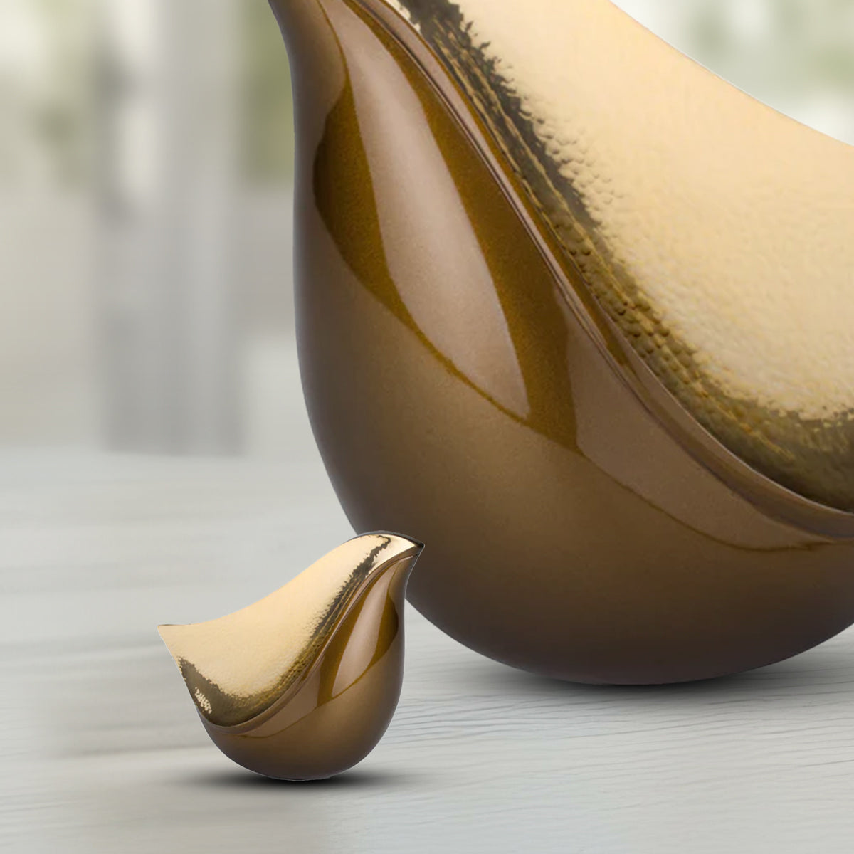 Keepsake LoveBird Bronze Cremation Urn