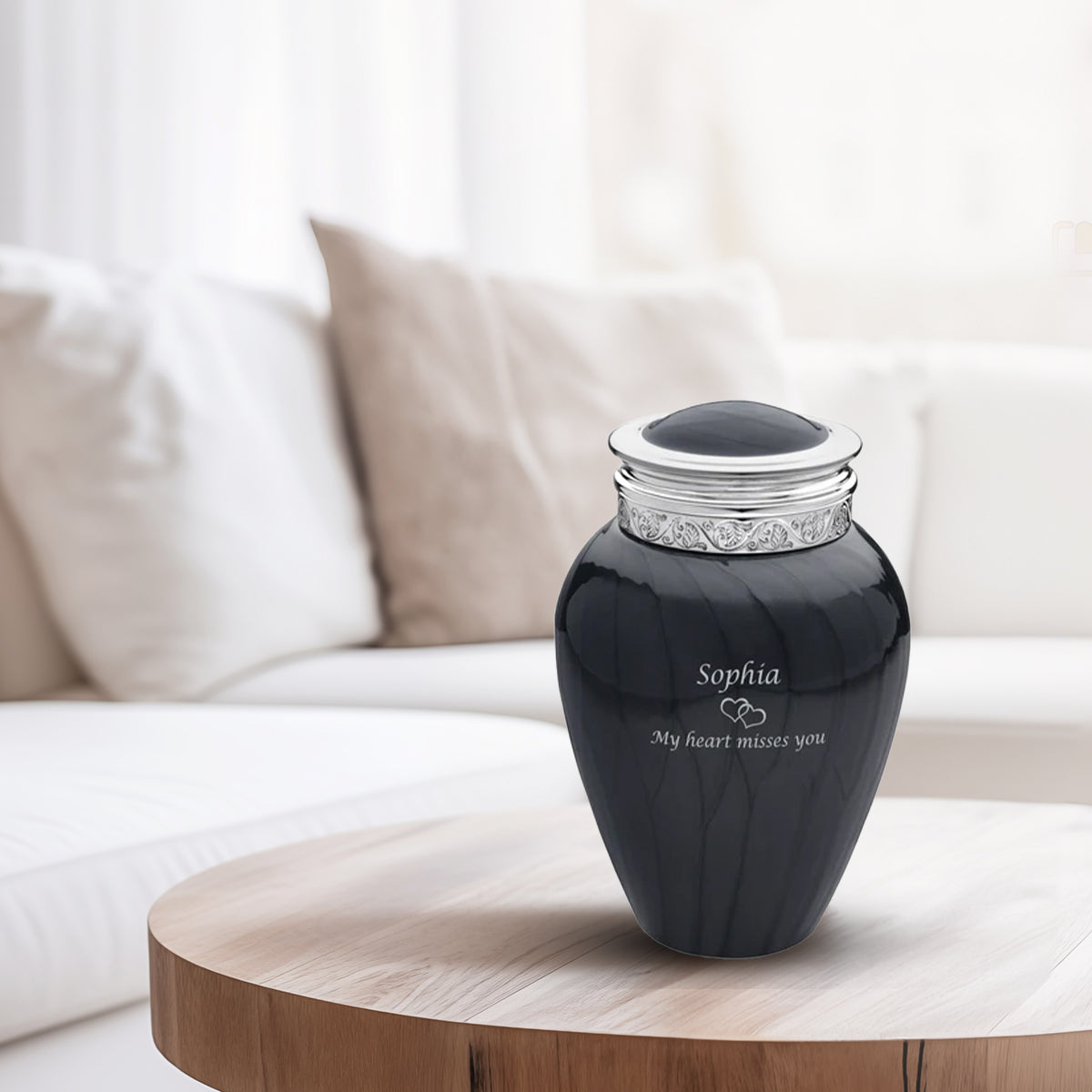 Medium Blessing Midnight Cremation Urn