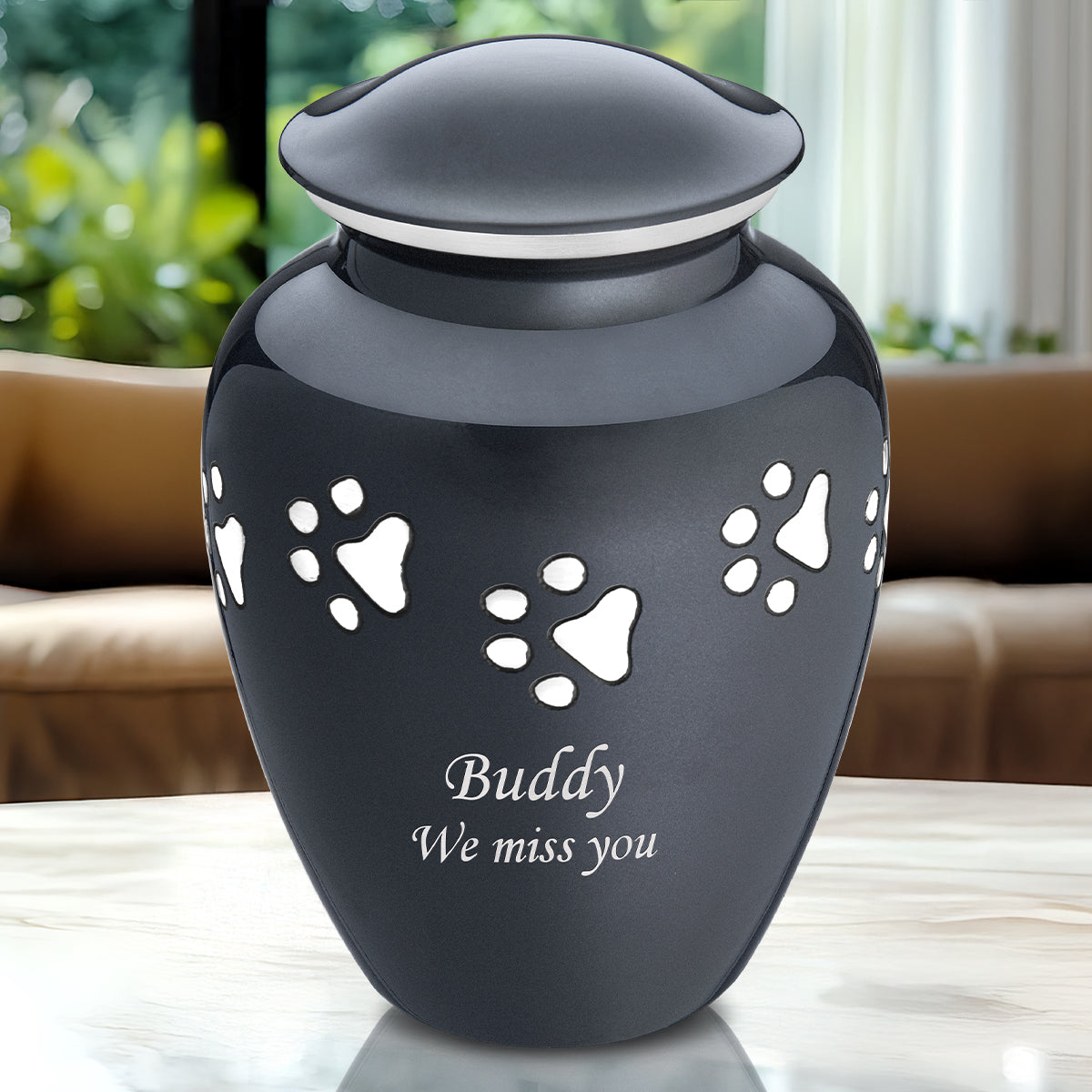 Classic Midnight Large Pet Cremation Urn