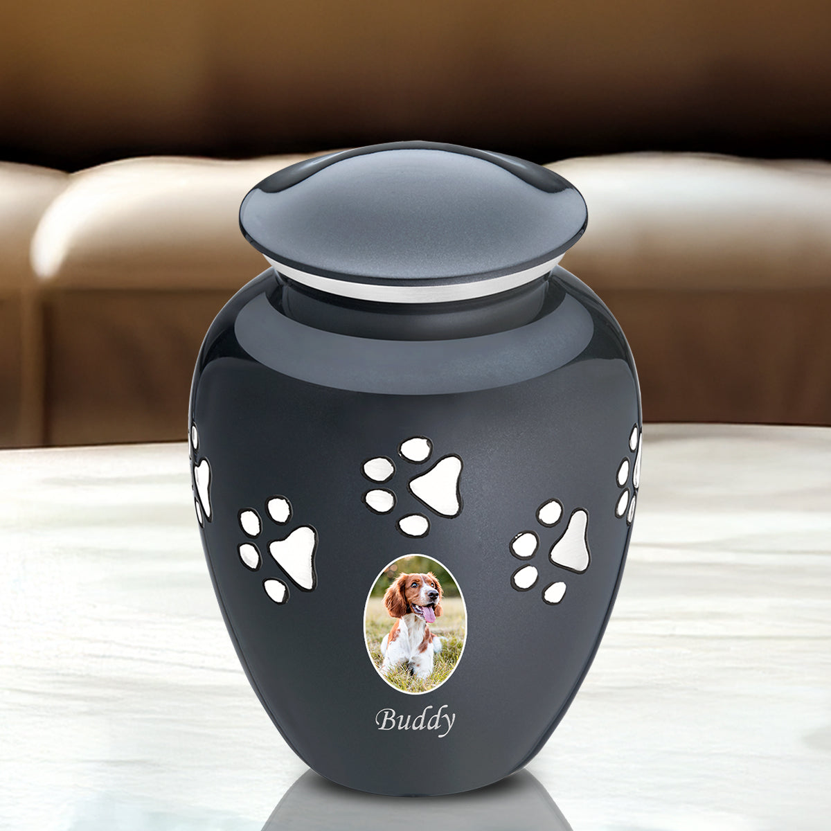 Classic Midnight Portrait Small Pet Cremation Urn