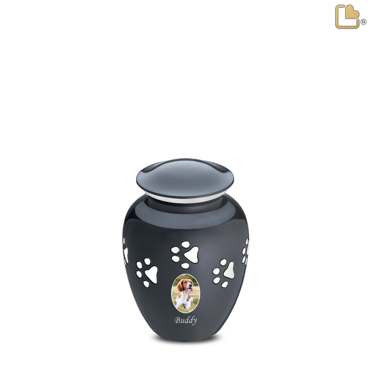 Classic Midnight Portrait Small Pet Cremation Urn