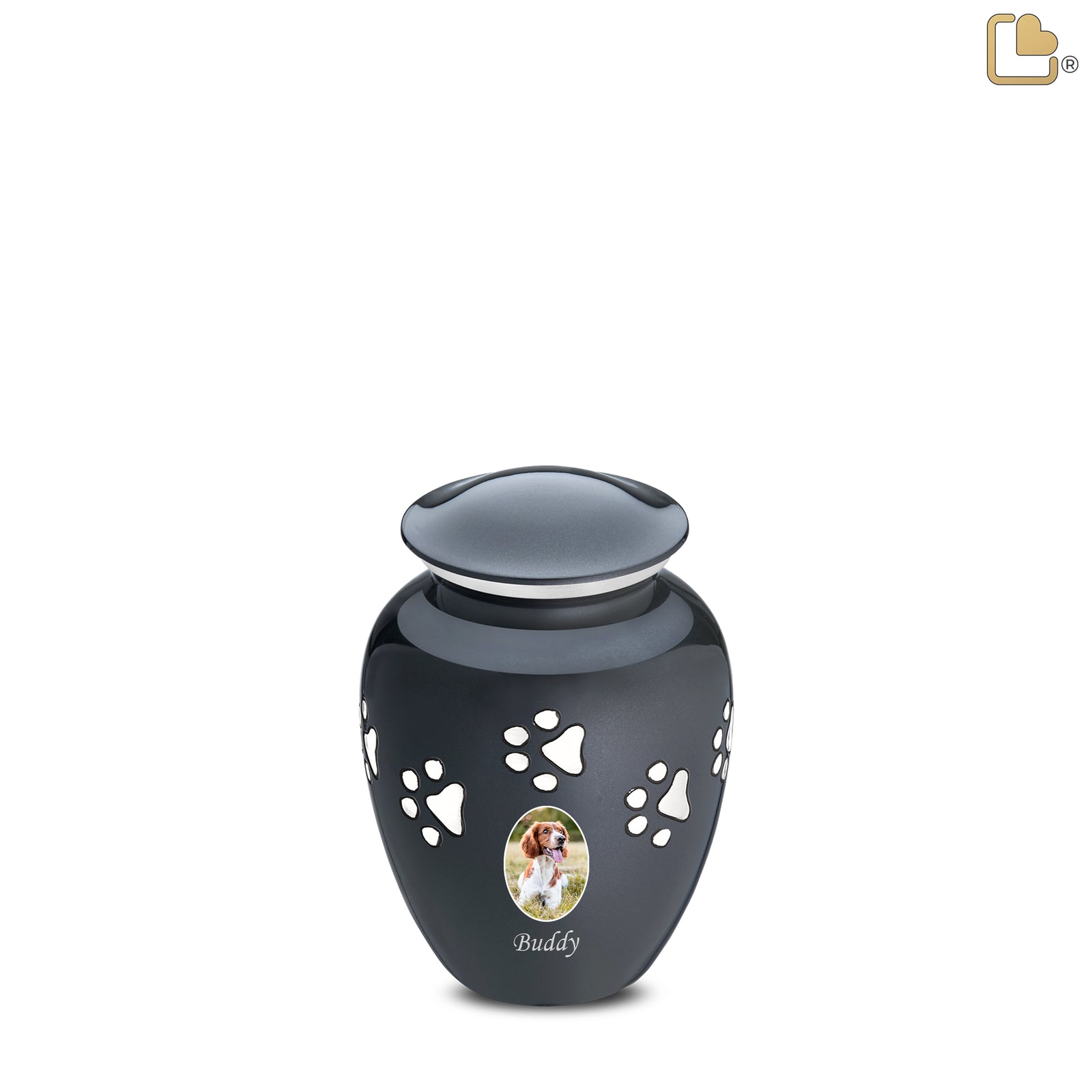 Classic Midnight Portrait Small Pet Cremation Urn