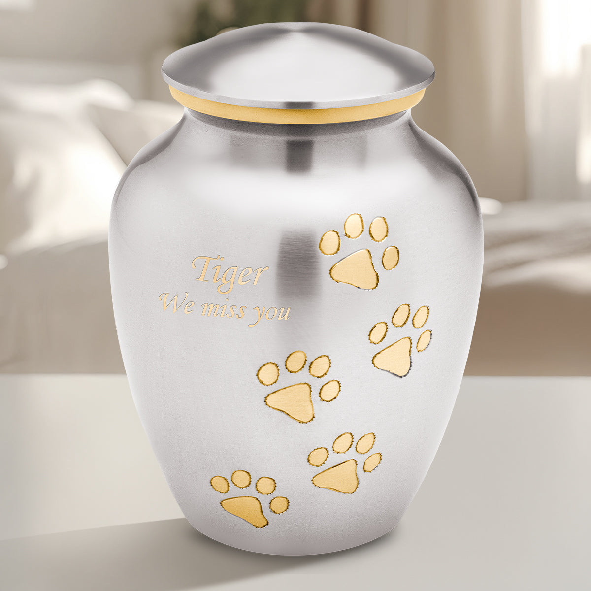 Classic Pewter Pet Large Urn