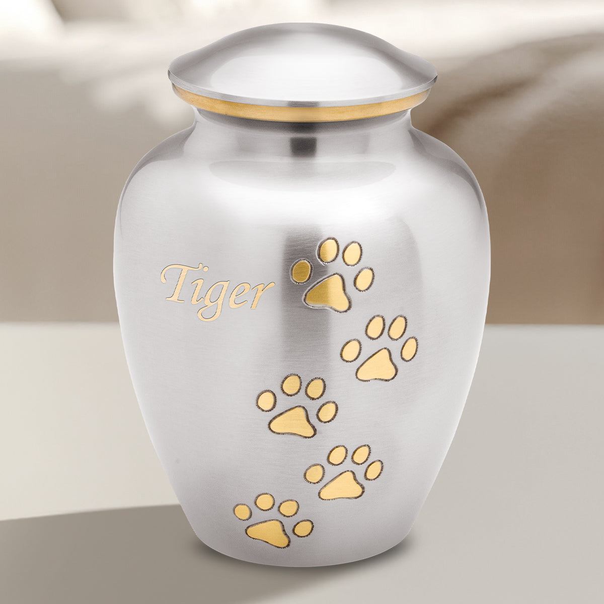 Classic Pewter Pet Small Urn