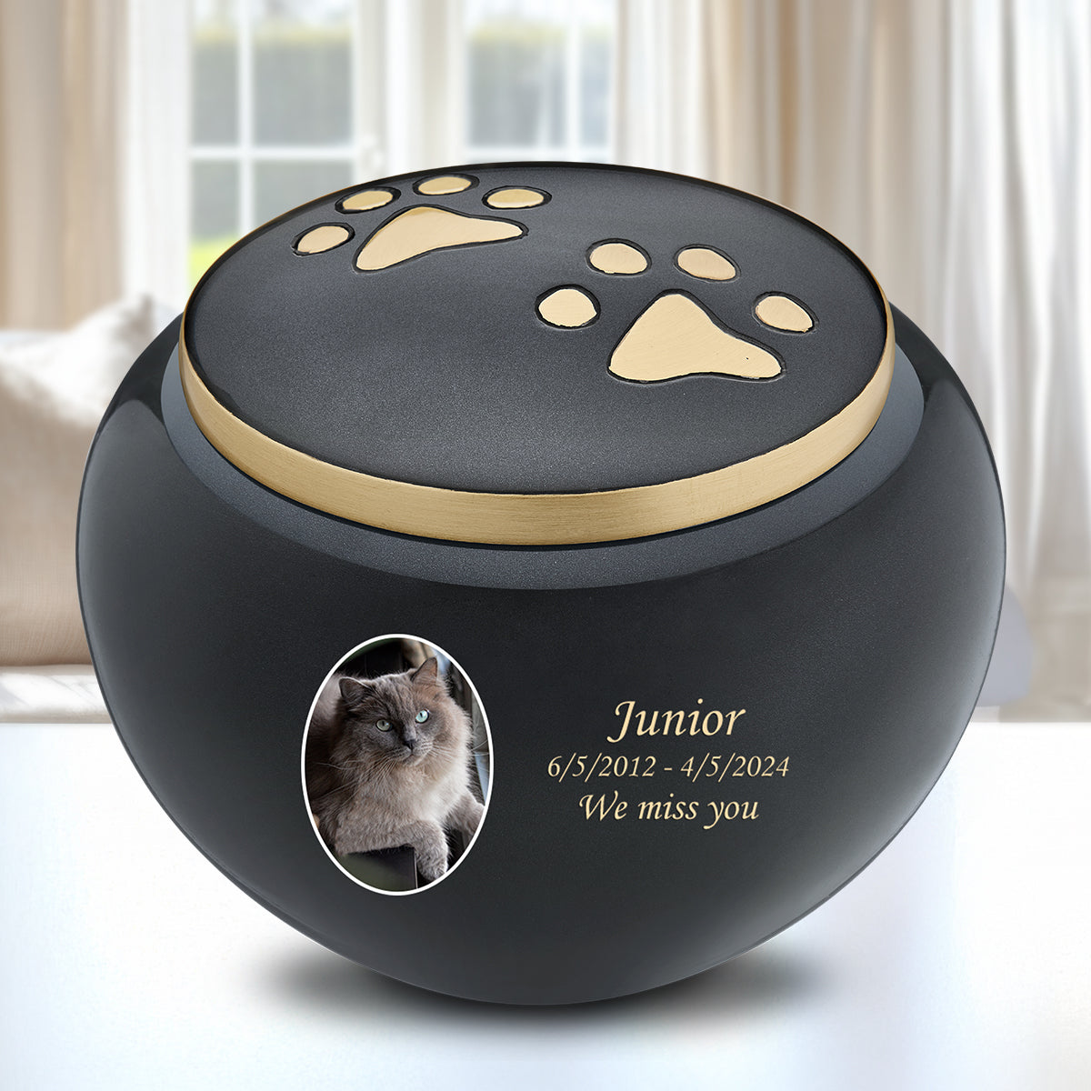 Classic Cuddle Portrait Large Pet Cremation Urn