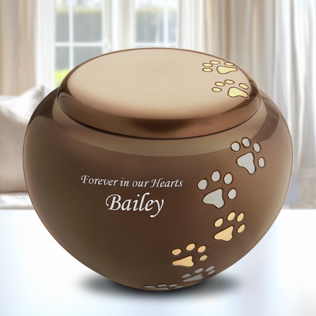 Bronze Cuddle Large Pet Cremation Urn