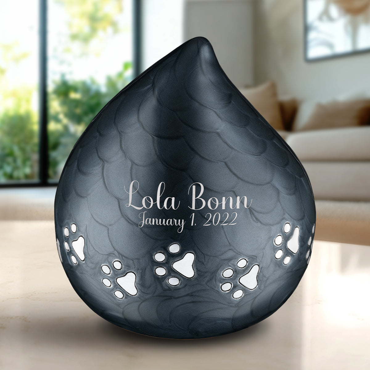 LoveDrop Midnight Pet Cremation Urn