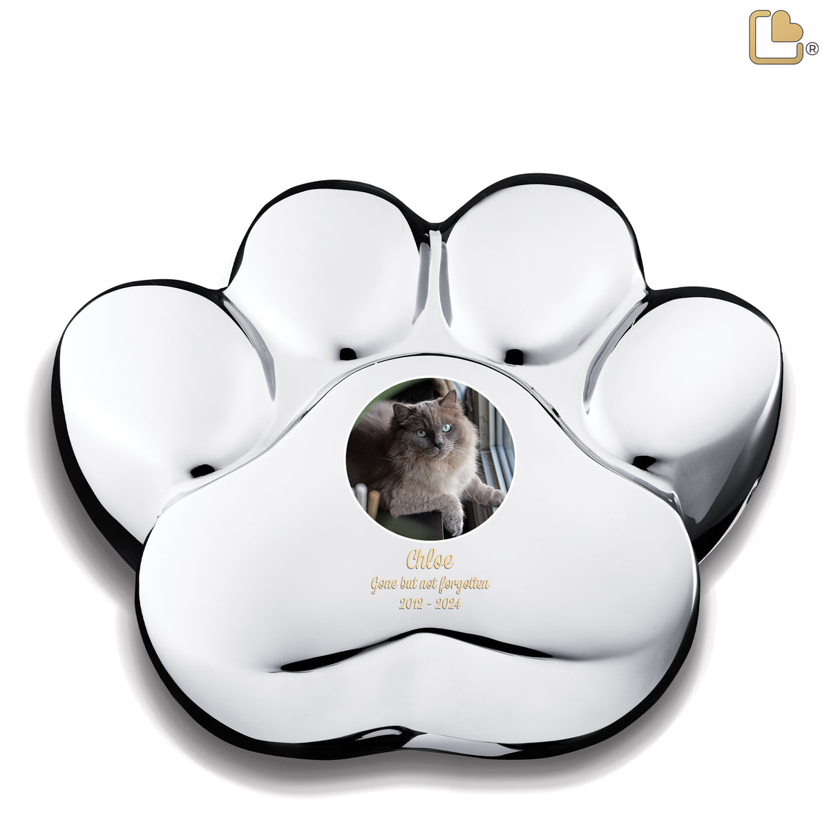 LovePaw Portrait Large Pet Pol Silver