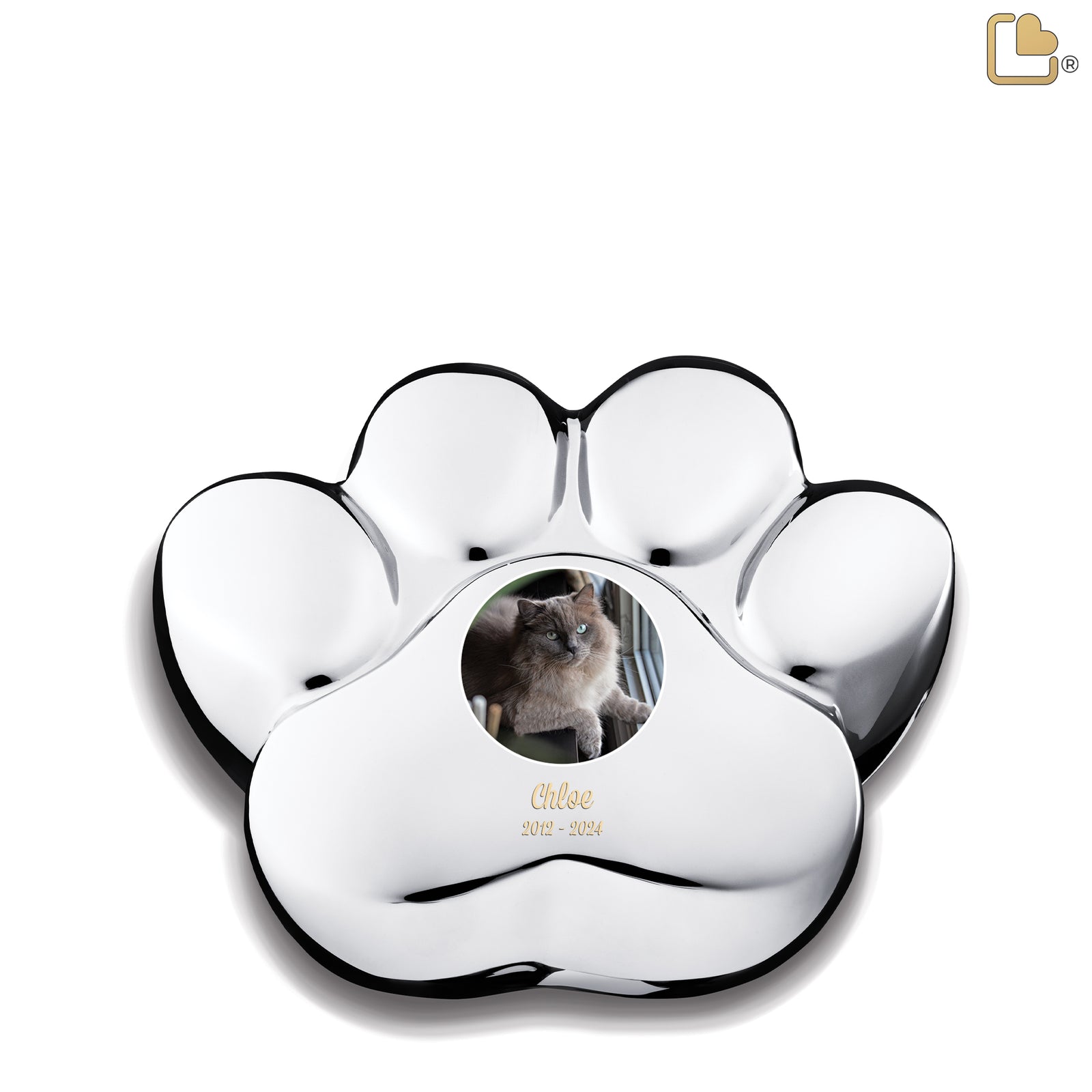 LovePaw Portrait Medium Pet Pol Silver