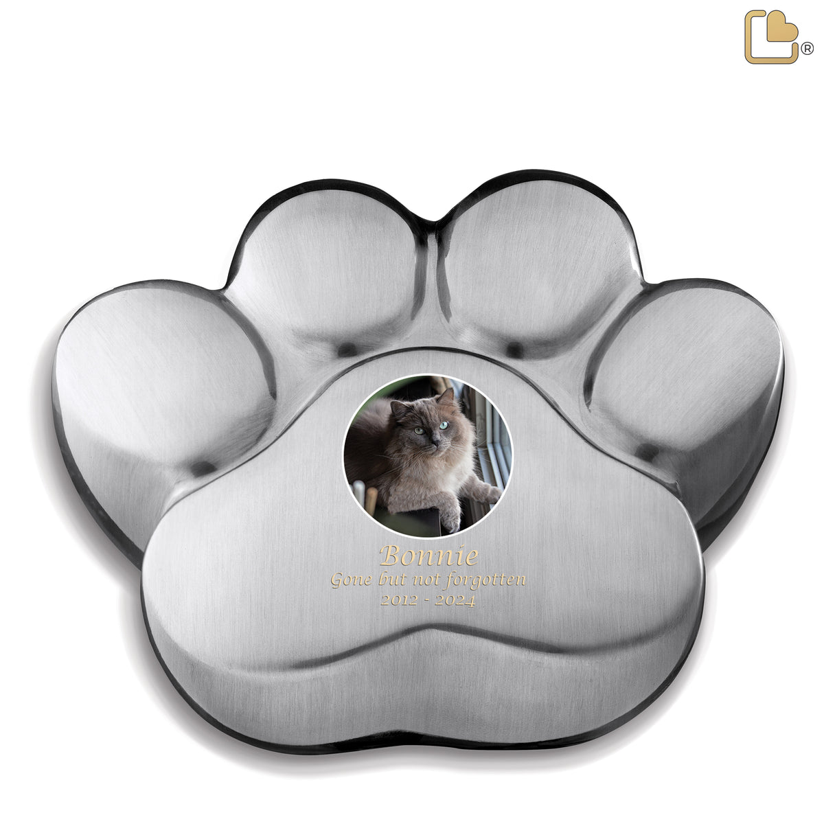 LovePaw Large Pet Portrait Bru Pewter
