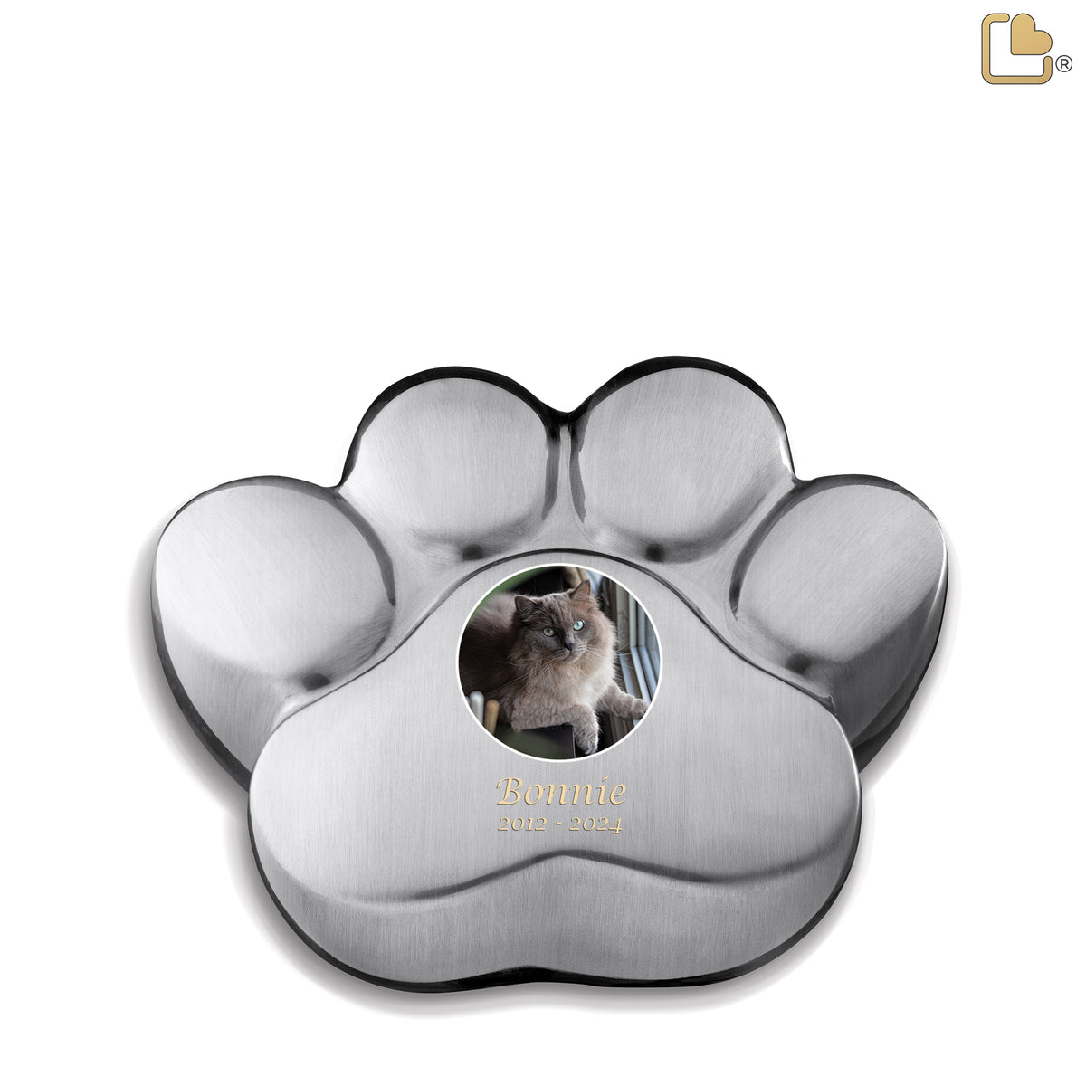 LovePaw Medium Pet Portrait Bru Pewter