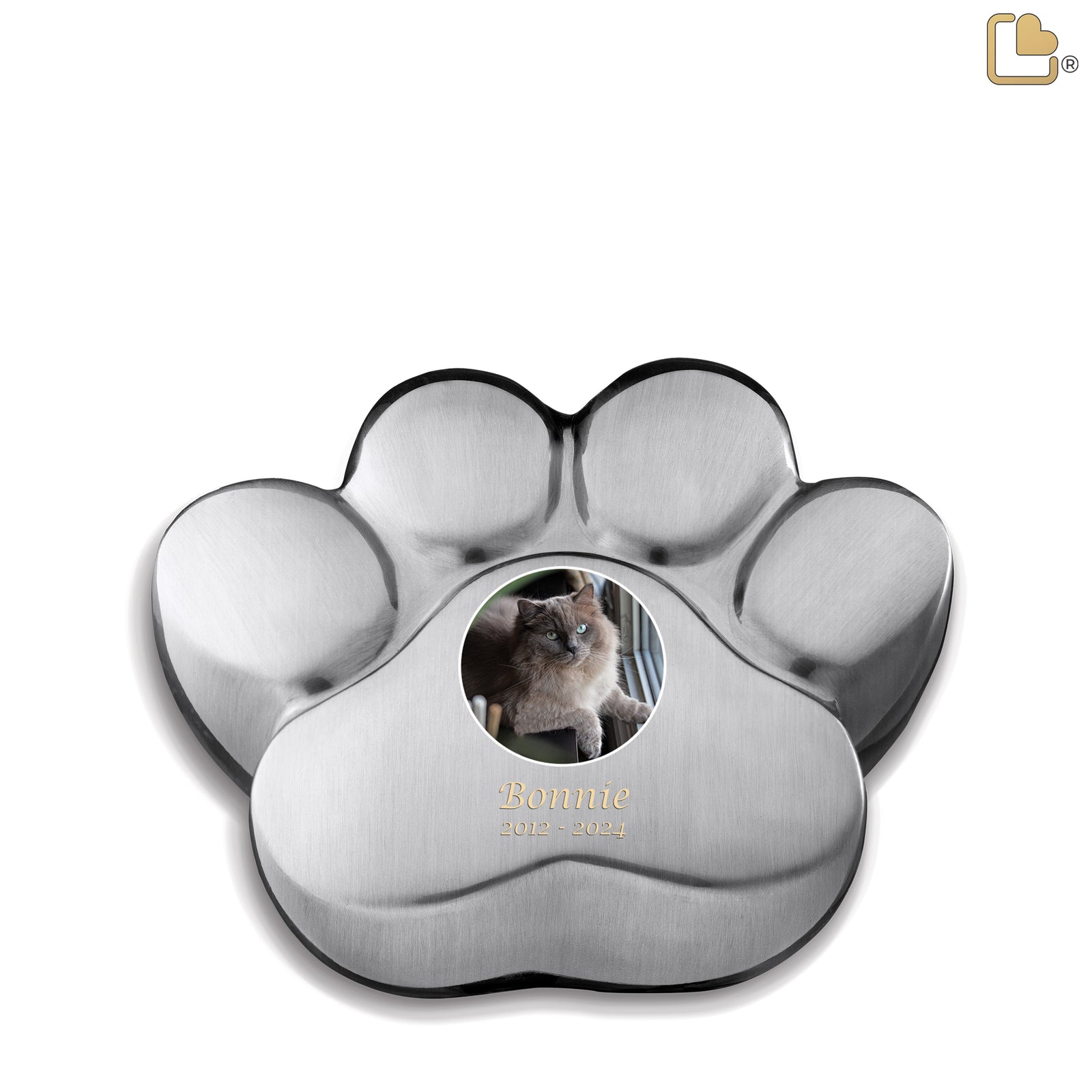 LovePaw Medium Pet Portrait Bru Pewter
