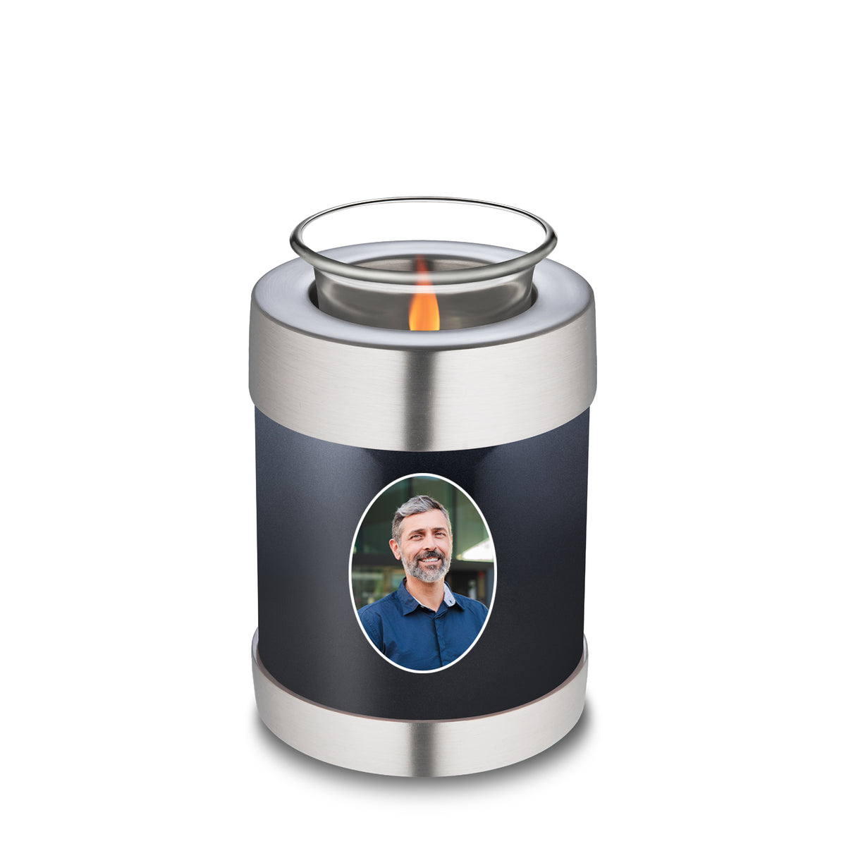 Tealight Midnight Portrait Cremation Urn