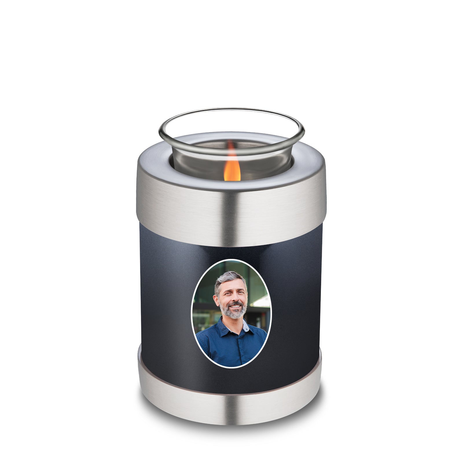 Tealight Midnight Portrait Cremation Urn