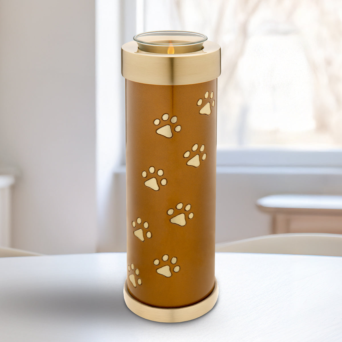 Tealight Pet Bronze Tall Urn