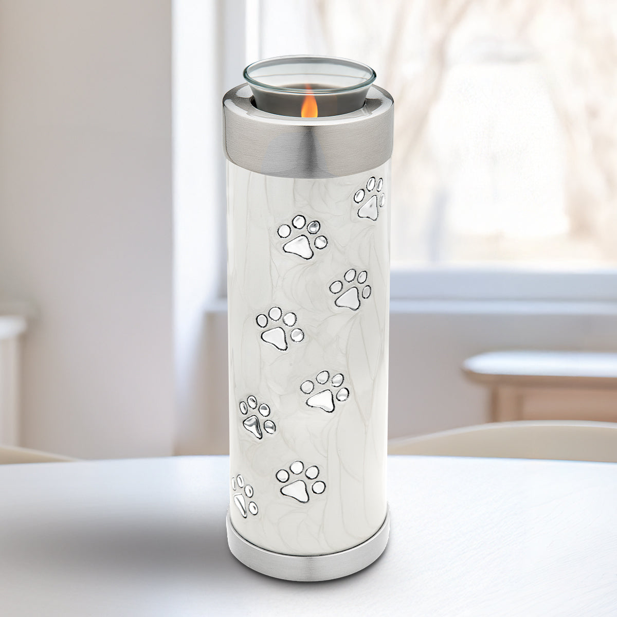 Tealight Pet Pearl Tall Urn