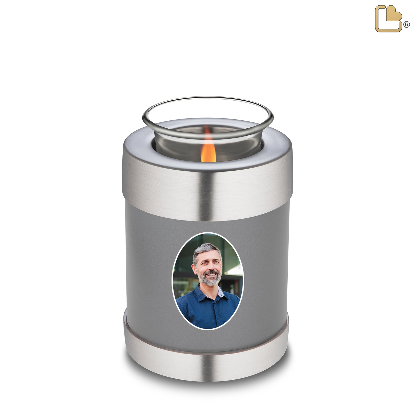 Tealight Slate Portrait Cremation Urn
