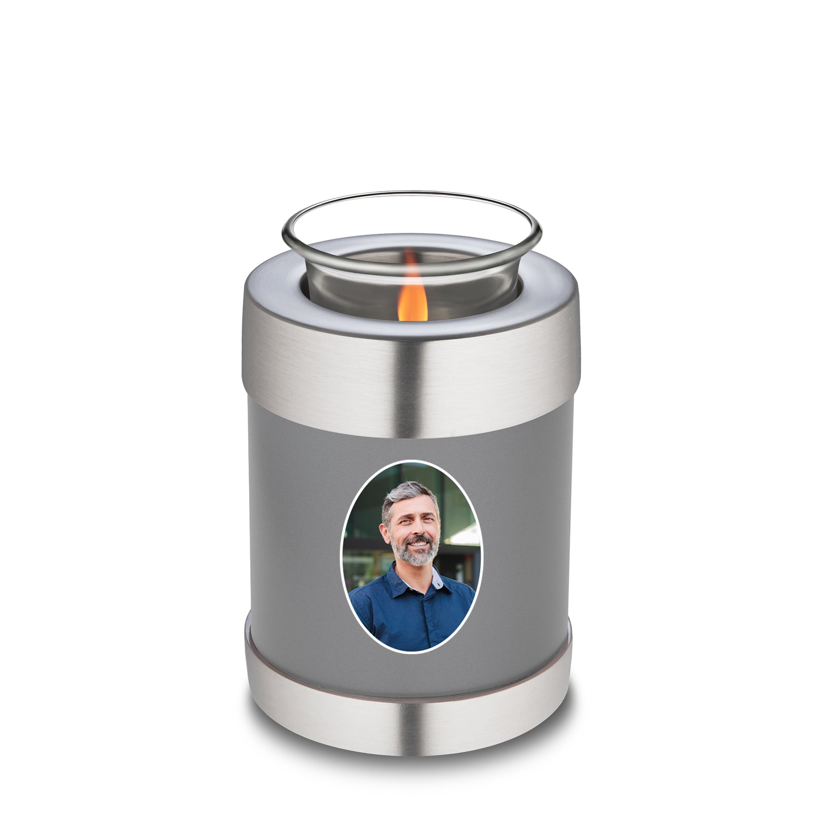 Tealight Slate Portrait Cremation Urn