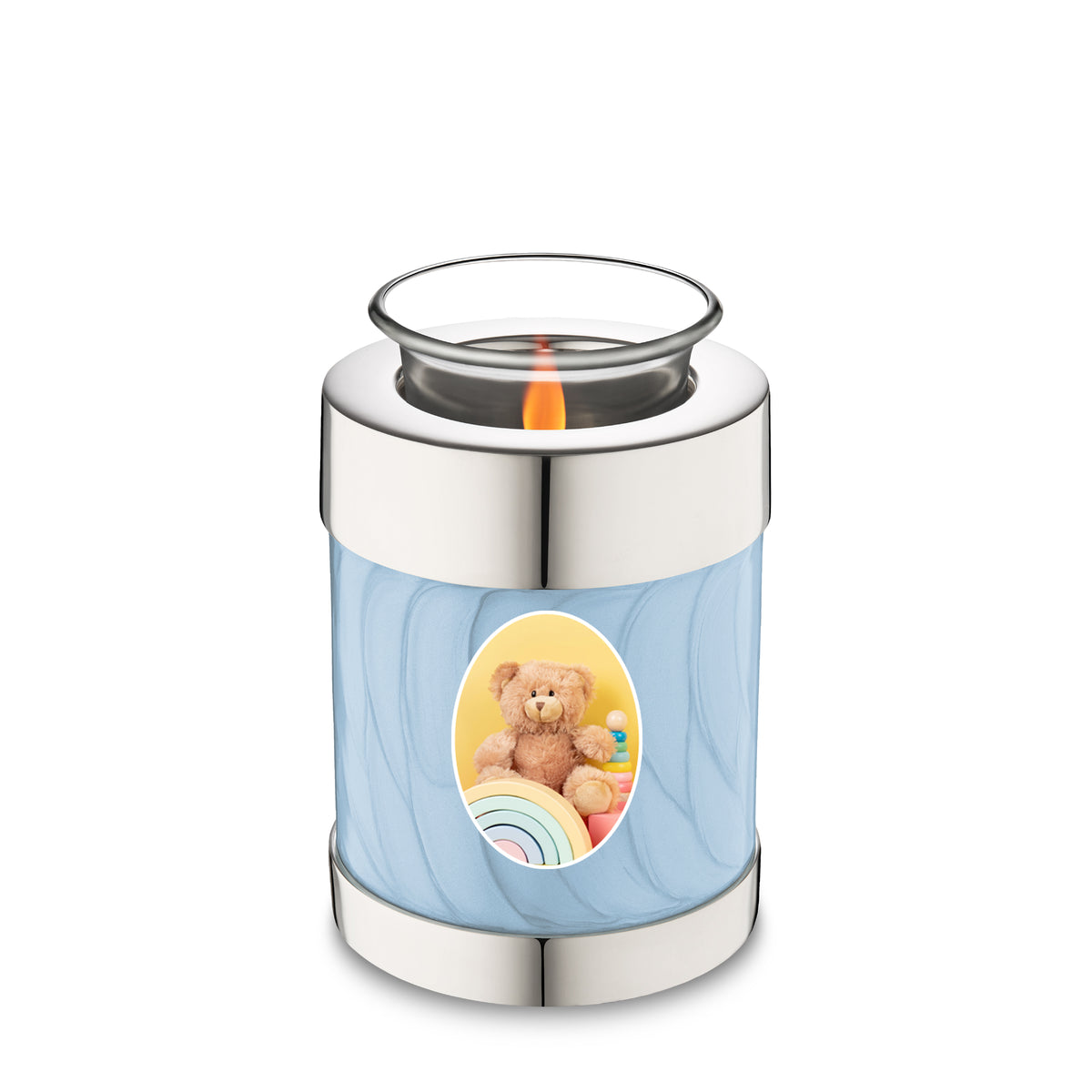Tealight Portrait Pearl Blue