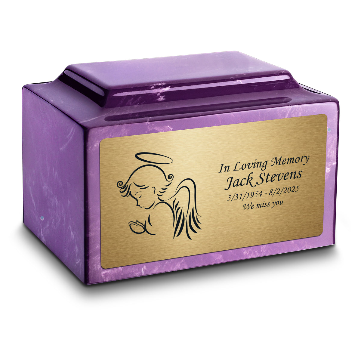 Adult Legacy Angel Cultured Marble Urns by MacKenzie