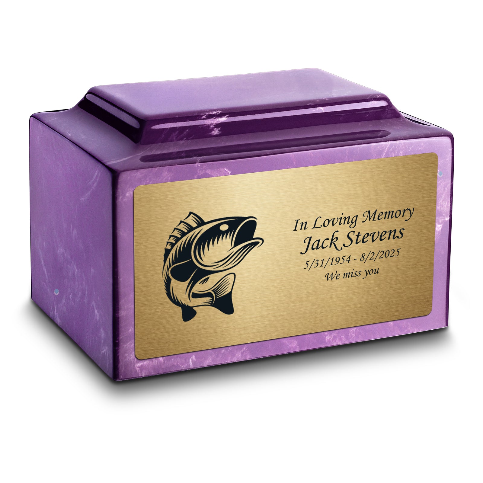 Adult Legacy Fishing Cultured Marble Urns by MacKenzie