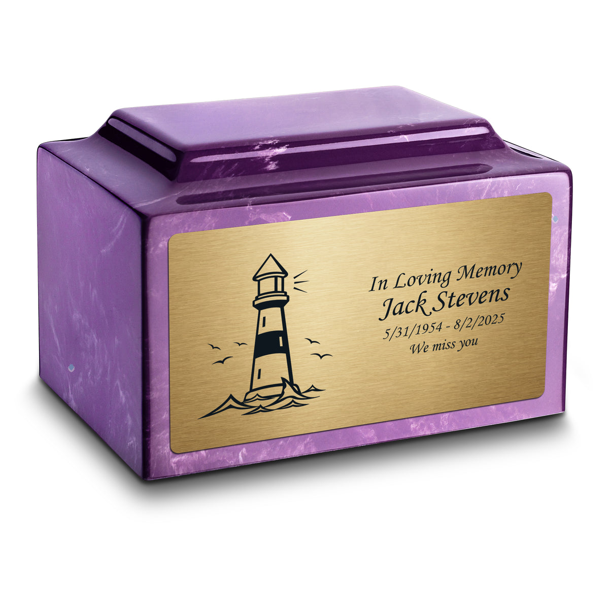 Adult Legacy Lighthouse Cultured Marble Urns by MacKenzie
