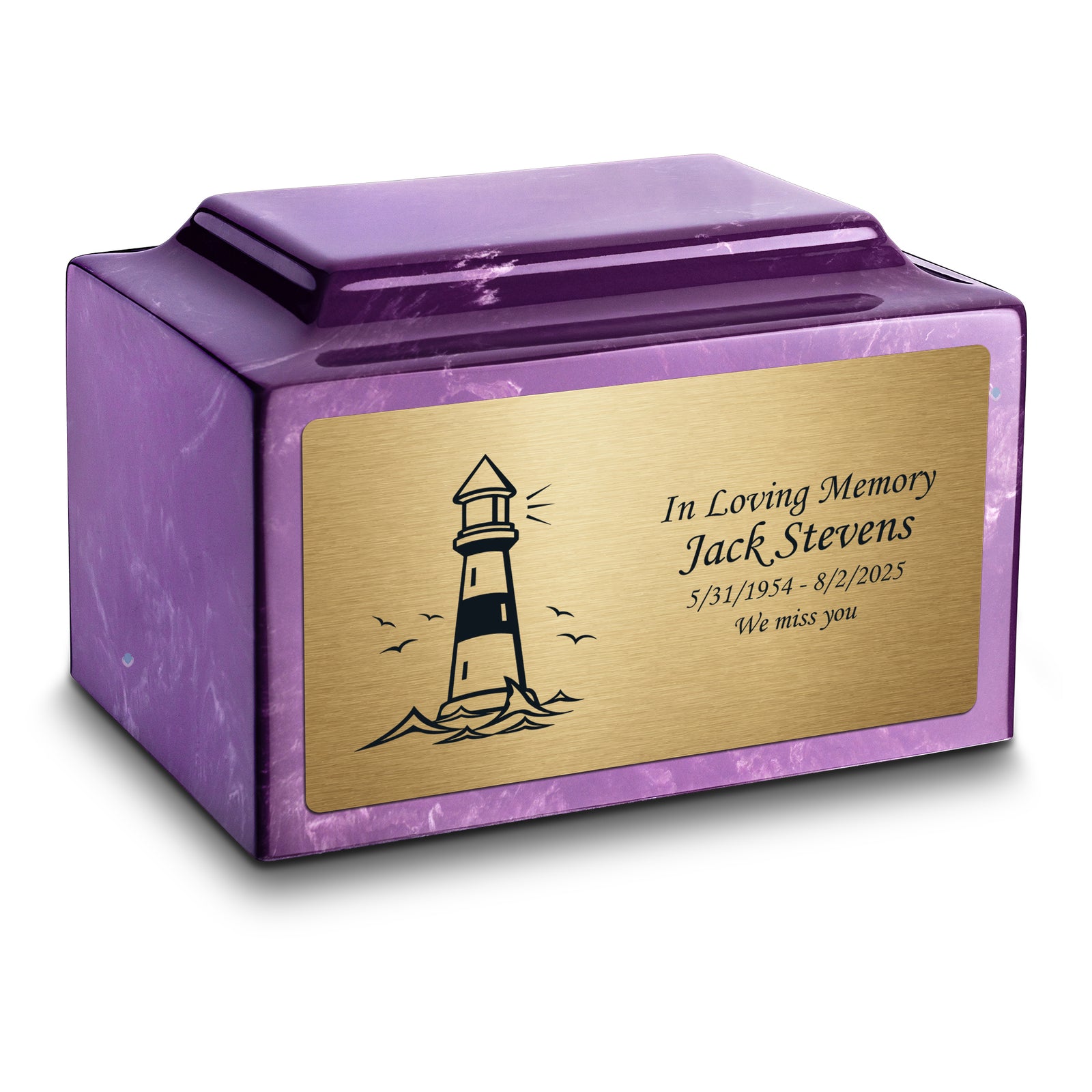 Adult Legacy Lighthouse Cultured Marble Urns by MacKenzie