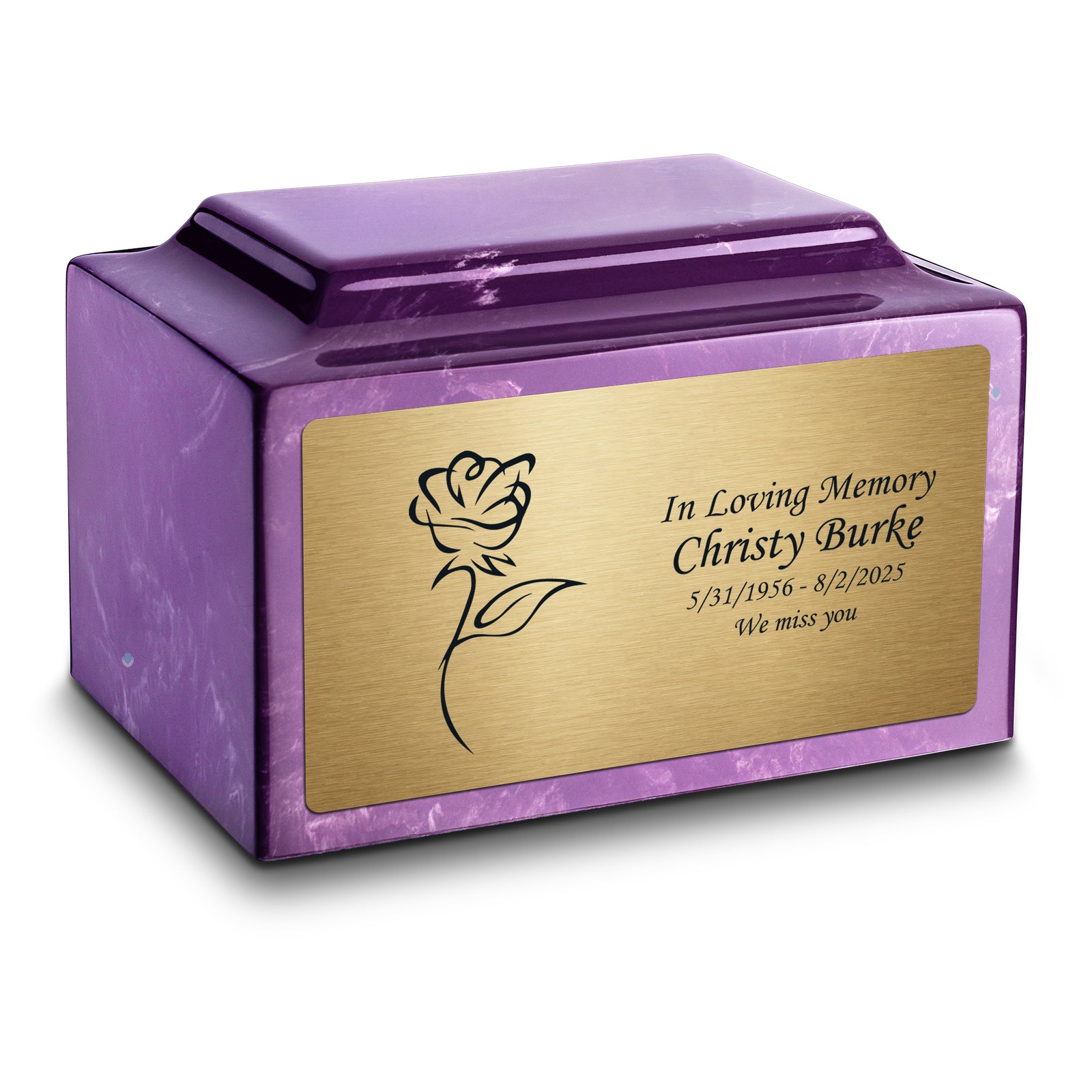 Adult Legacy Rose Cultured Marble Urns by MacKenzie