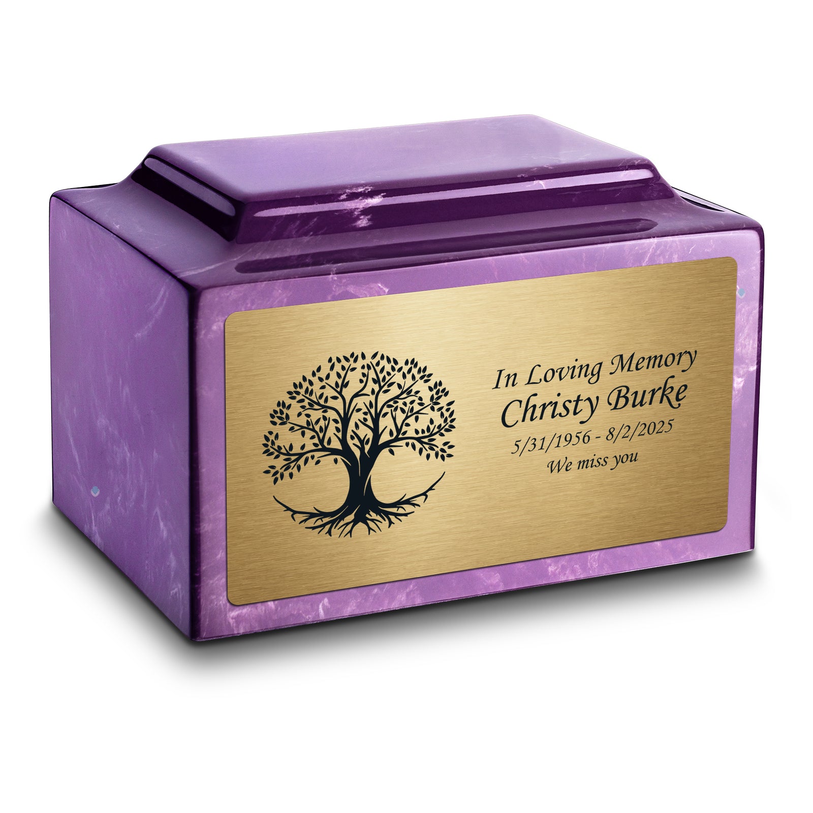 Adult Legacy Tree Of Life Cultured Marble Urns by MacKenzie