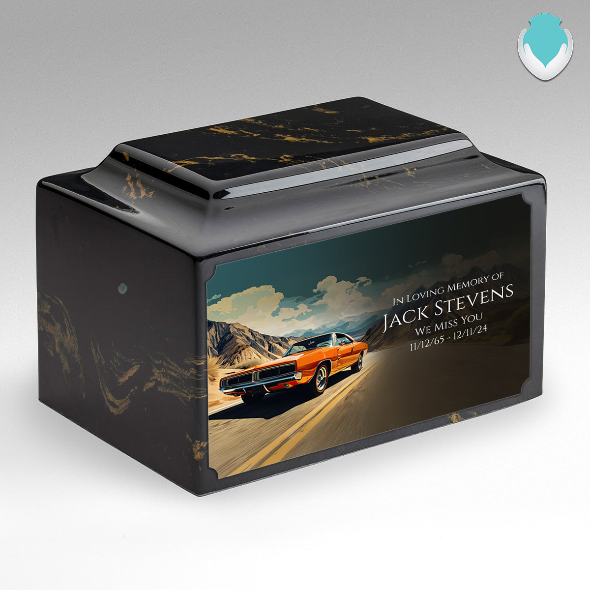 Adult Legacy Custom Printed Classic Car Cultured Marble Urns by MacKenzie