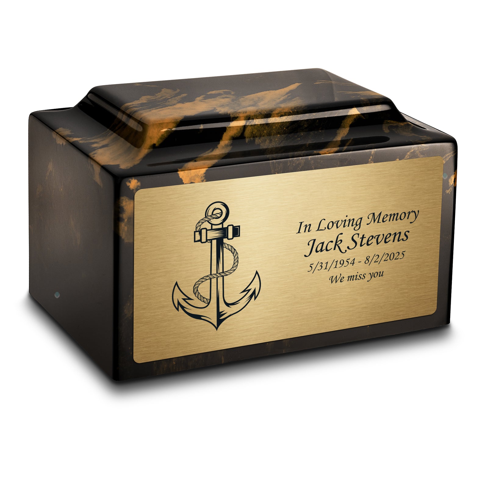 Adult Legacy Anchor Cultured Marble Urns by MacKenzie