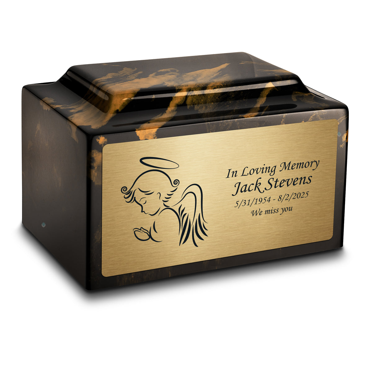 Adult Legacy Angel Cultured Marble Urns by MacKenzie