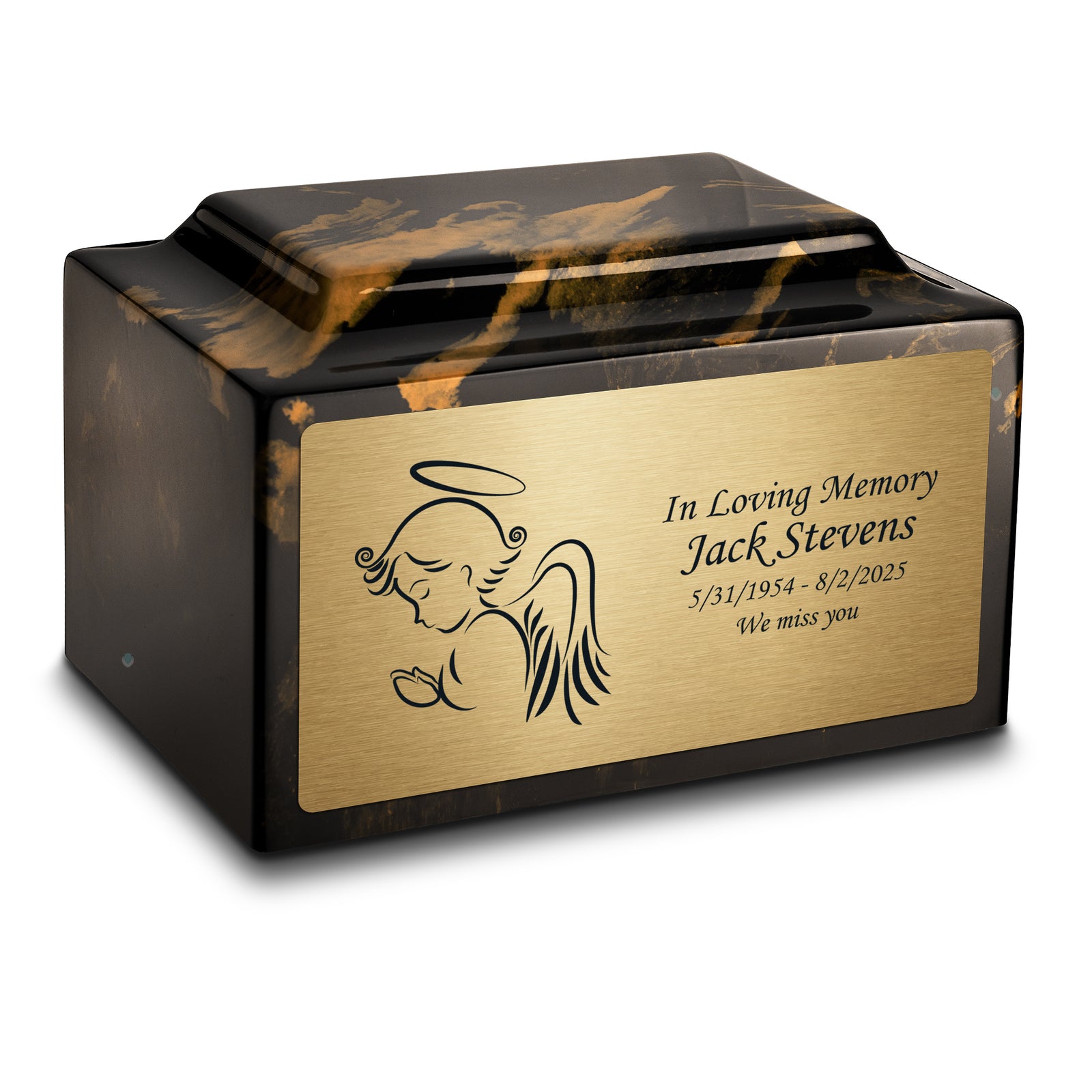 Adult Legacy Angel Cultured Marble Urns by MacKenzie