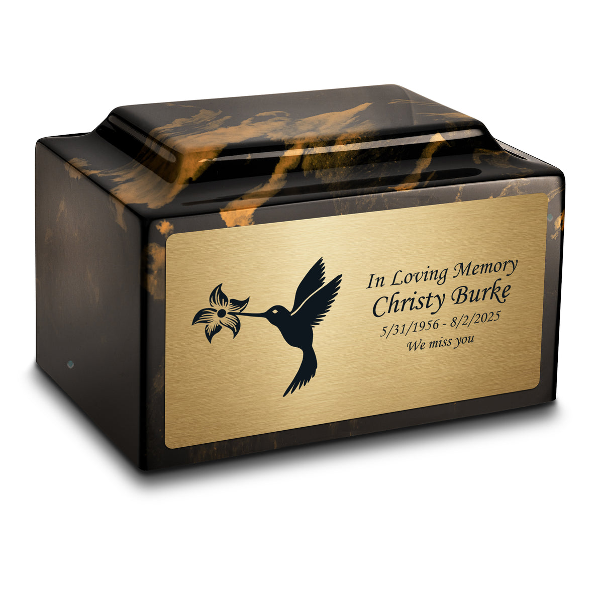 Adult Legacy Hummingbird Cultured Marble Urns by MacKenzie