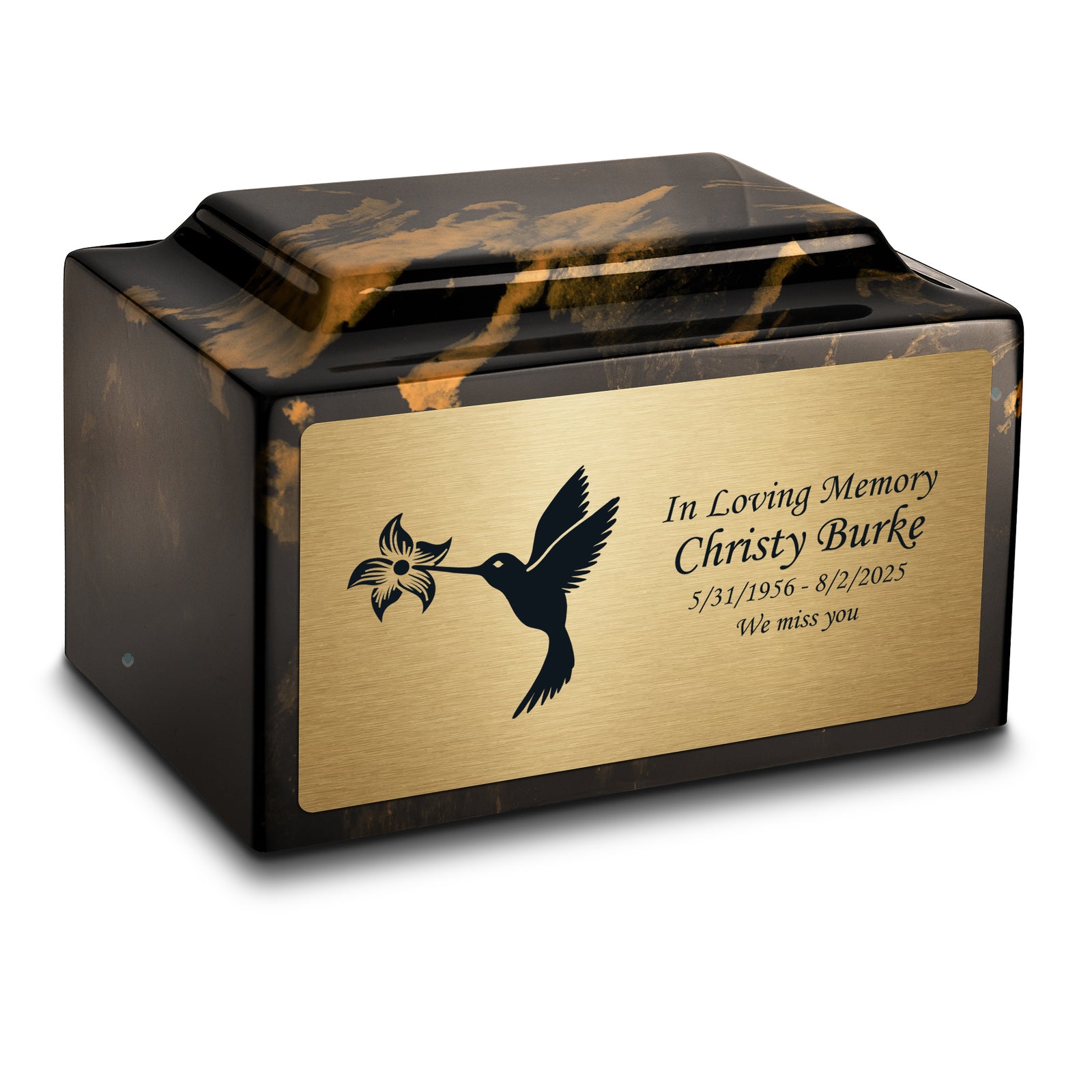 Adult Legacy Hummingbird Cultured Marble Urns by MacKenzie