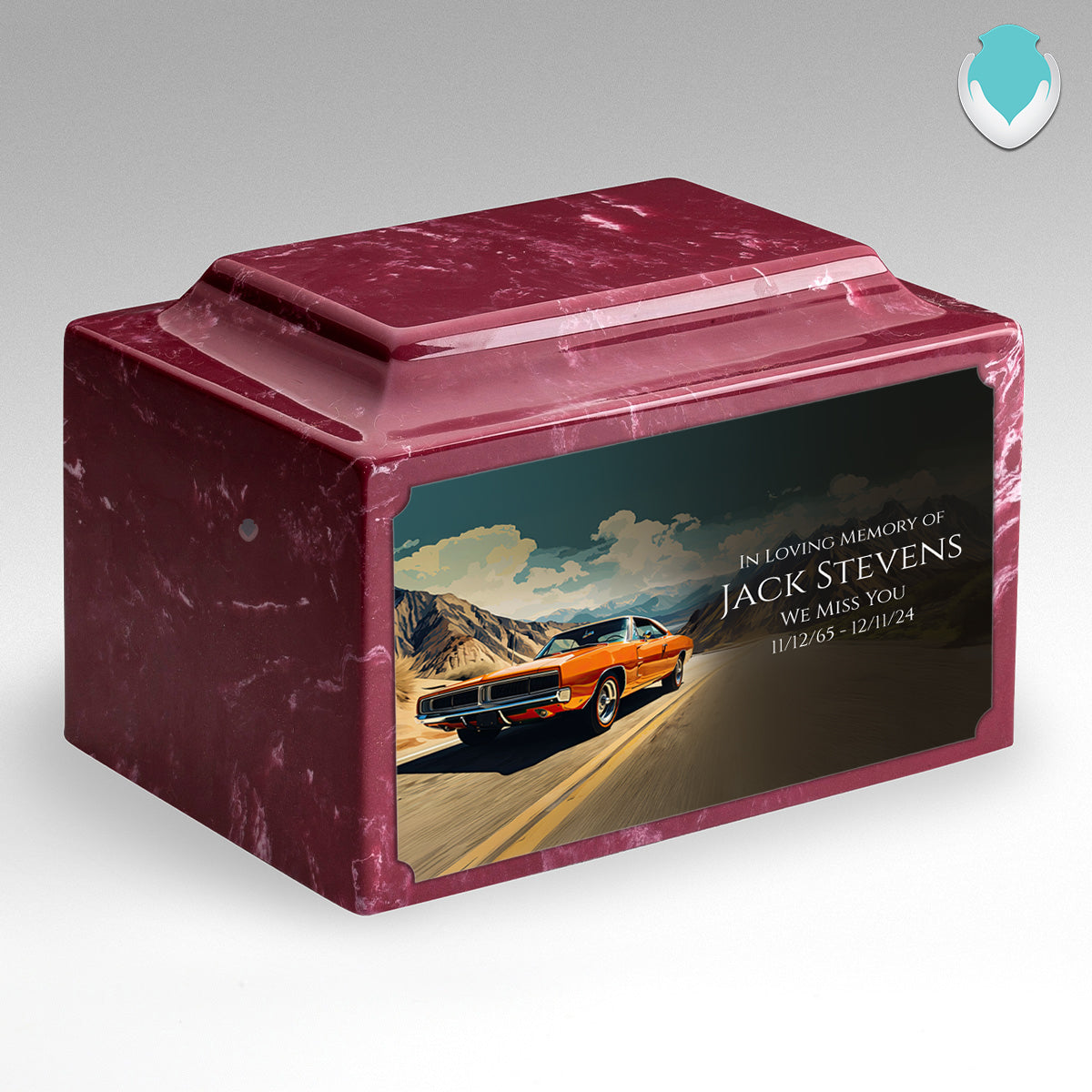 Adult Legacy Custom Printed Classic Car Cultured Marble Urns by MacKenzie