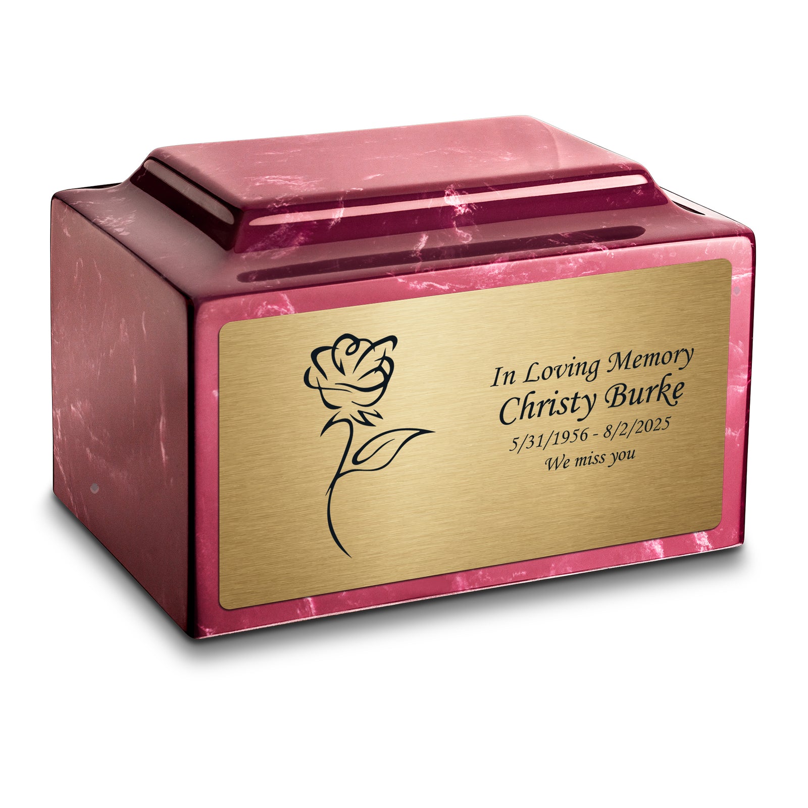 Adult Legacy Rose Cultured Marble Urns by MacKenzie