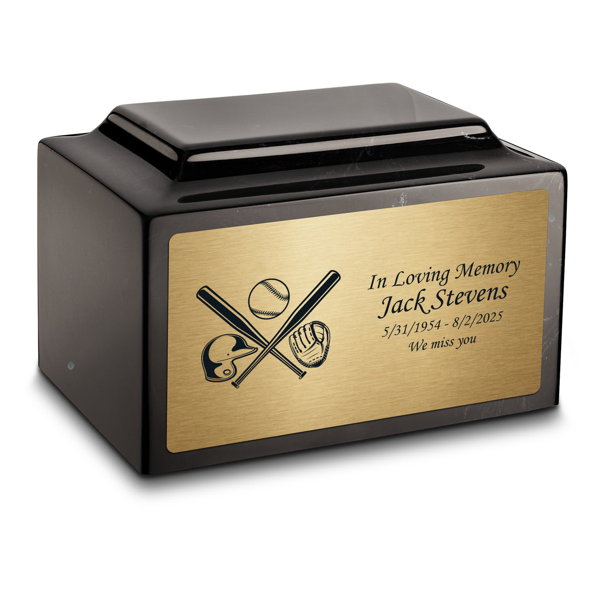 Adult Legacy Baseball Cultured Marble Urns by MacKenzie
