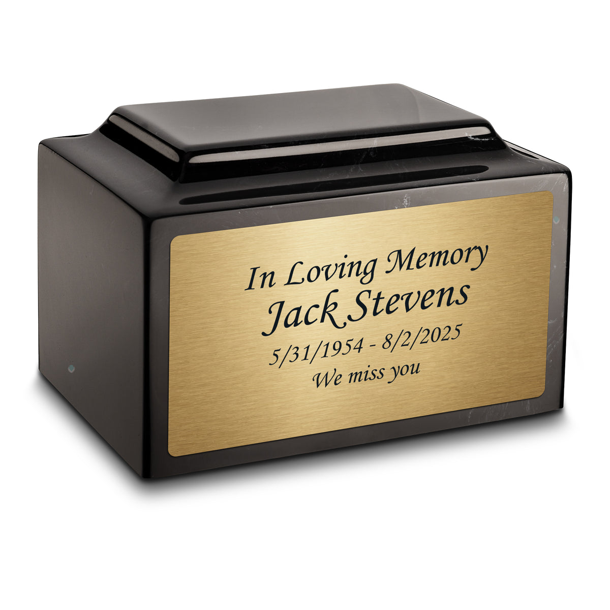 Adult Legacy Custom Text Cultured Marble Urns by MacKenzie